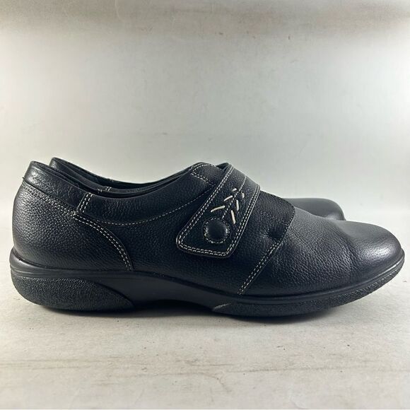 Easy B Healey Women’s Shoes Leather Sneakers Black Size 9 - Picture 1 of 8